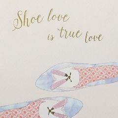 Paperlink Shoe Love is True Love Greeting Card - ash-dove