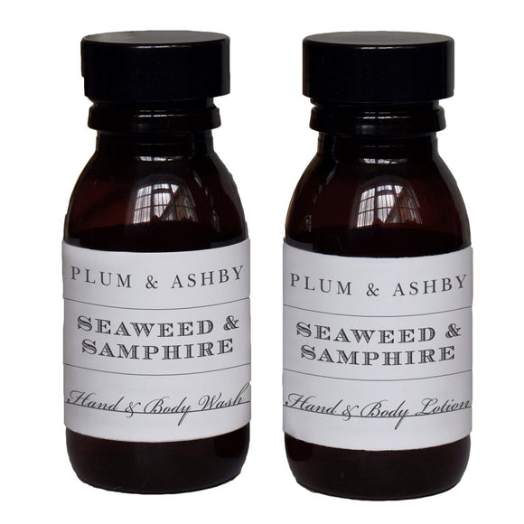 Plum and Ashby Travel Size Seaweed and Samphire Hand & Body Lotion - ash-dove