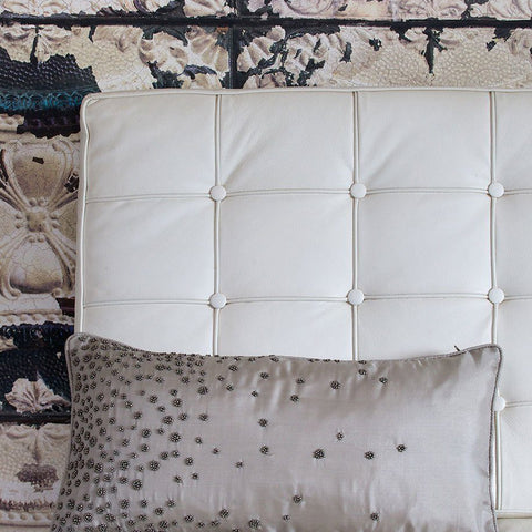 Beaded Grey Scatter cushion