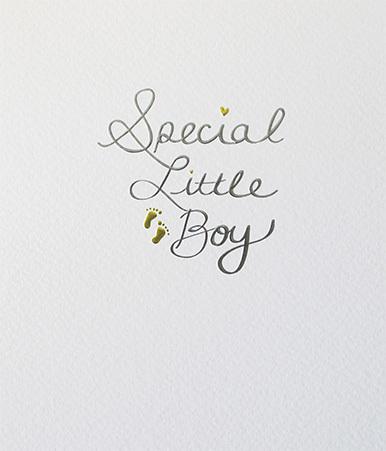 Paperlink Special Little Boy Greeting Card - ash-dove
