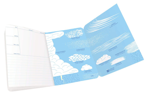 Cloud Spotting and Weather A5 Notebook, Wild Blue Yonder Journal, Dorm Gift for Students, Fun Back to School Gift Idea, someone_else 