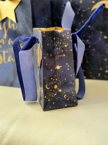 Constellation Gift Bag Set, Birthday Bundle Luxury Gold Foil Gift Bags, Double Laminated Strong Paper Gift Wrap For Lockdown Celebrations someone_else 