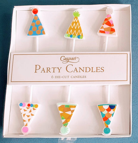 6 Party Hats Cake Candles, Clown Birthday Party Candles For Cup Cakes, Circus Theme Celebration Cake Candles, Birthday Cake Candles For Him someone_else 