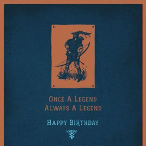 The Artfile Always a legend greeting card - ash-dove