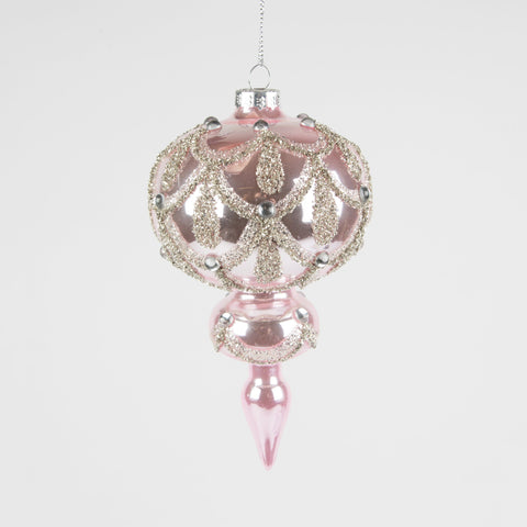 Pink Princess Glitter Icicle Bauble by Sass & Belle - ash-dove