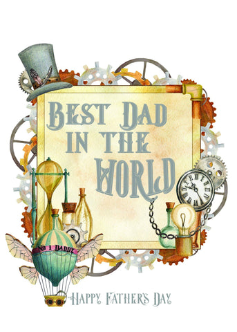 Best Dad Father's Day Card Greeting Cards Ash & Dove 