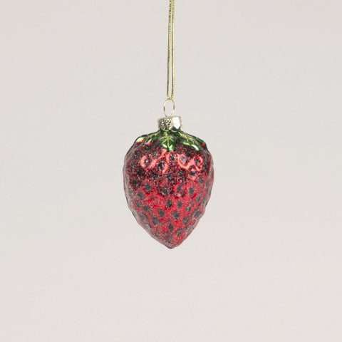 Strawberry Glass Bauble by Sass and Belle - ash-dove