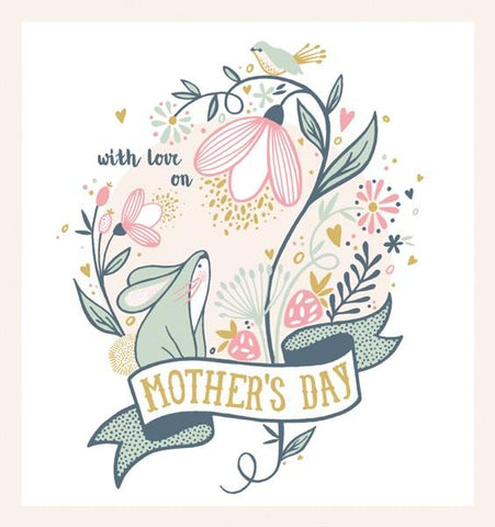 With Love On Mothers Day Card by The Artfile - ash-dove