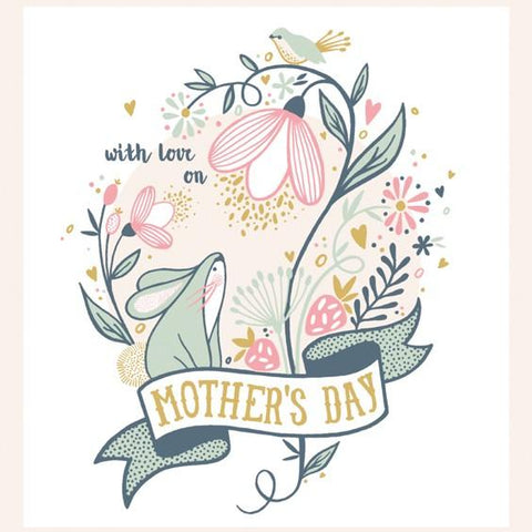 With Love On Mothers Day Card by The Artfile - ash-dove